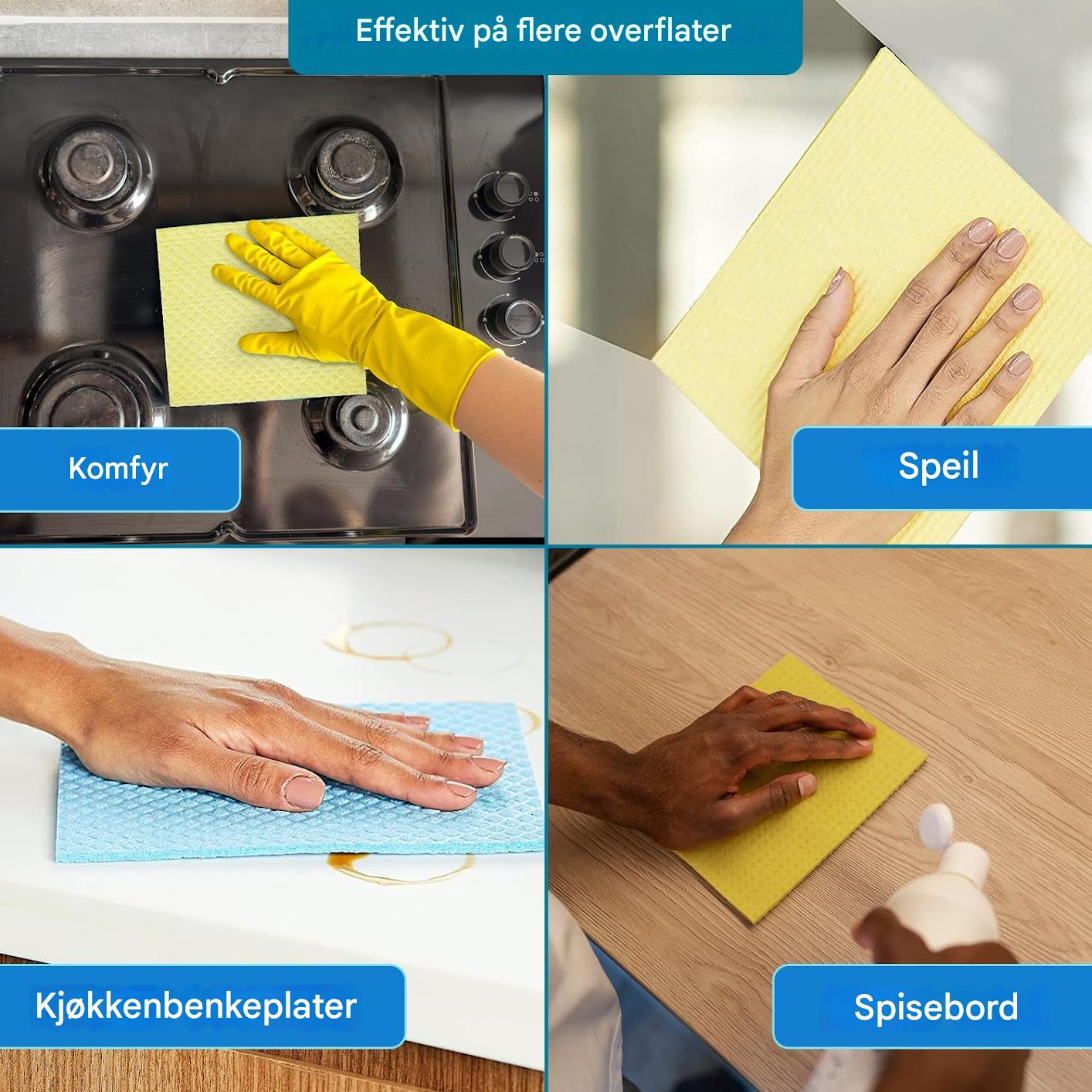 Cellulose-based 100% Biodegradable Sponge Cloths