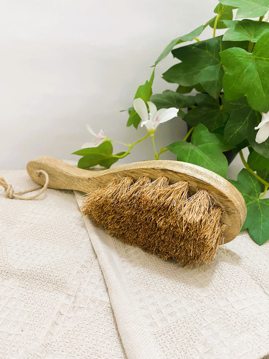 100% Eco-Friendly Coconut Brush with Wooden Handle
