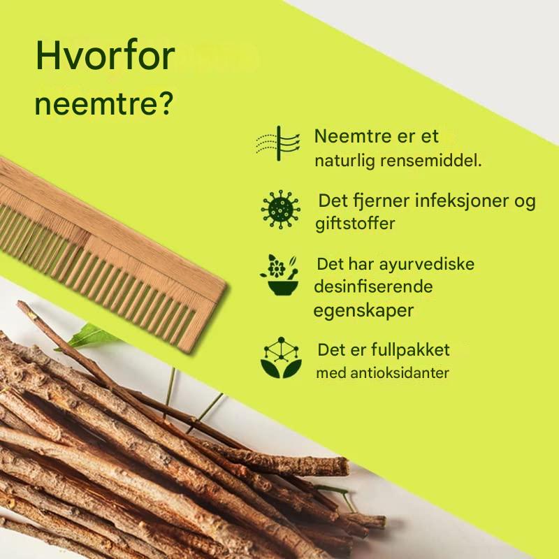 Rent Neem-tre Hårkam Sett