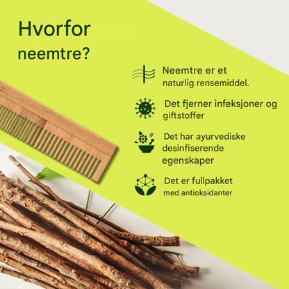 Rent Neem-tre Hårkam Sett
