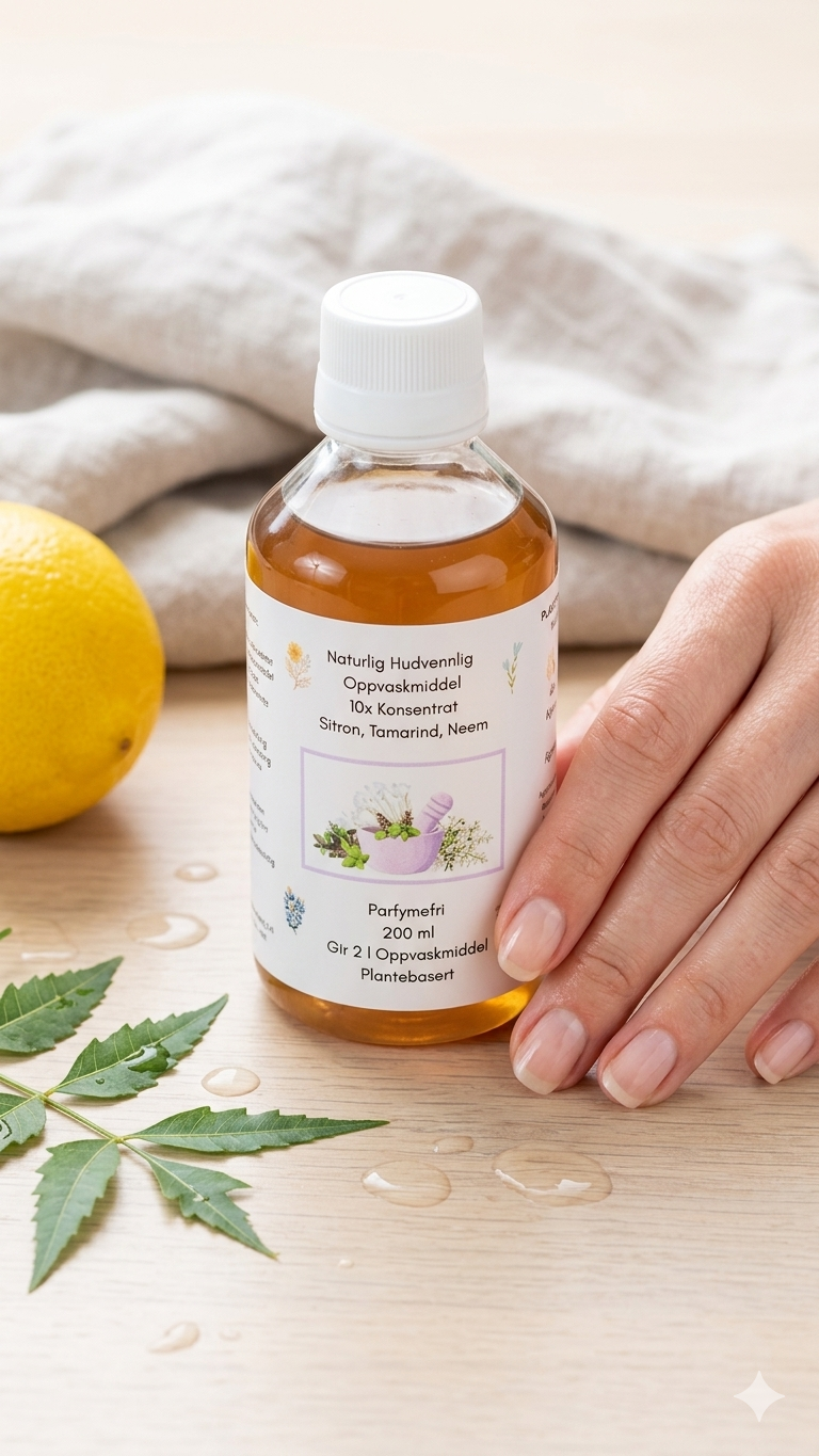 Naturlig Sitron Tamarind Oppvaskmiddelkonsentrat | Mildt mot Hendene